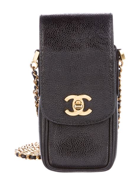 chanel phone and card holder|chanel phone holder crossbody.